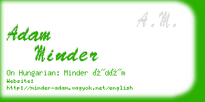 adam minder business card